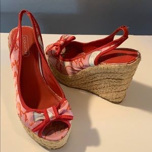 Coach wedges Size 6.5